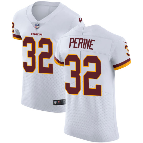 Nike Redskins #32 Samaje Perine White Men's Stitched NFL Vapor Untouchable Elite Jersey